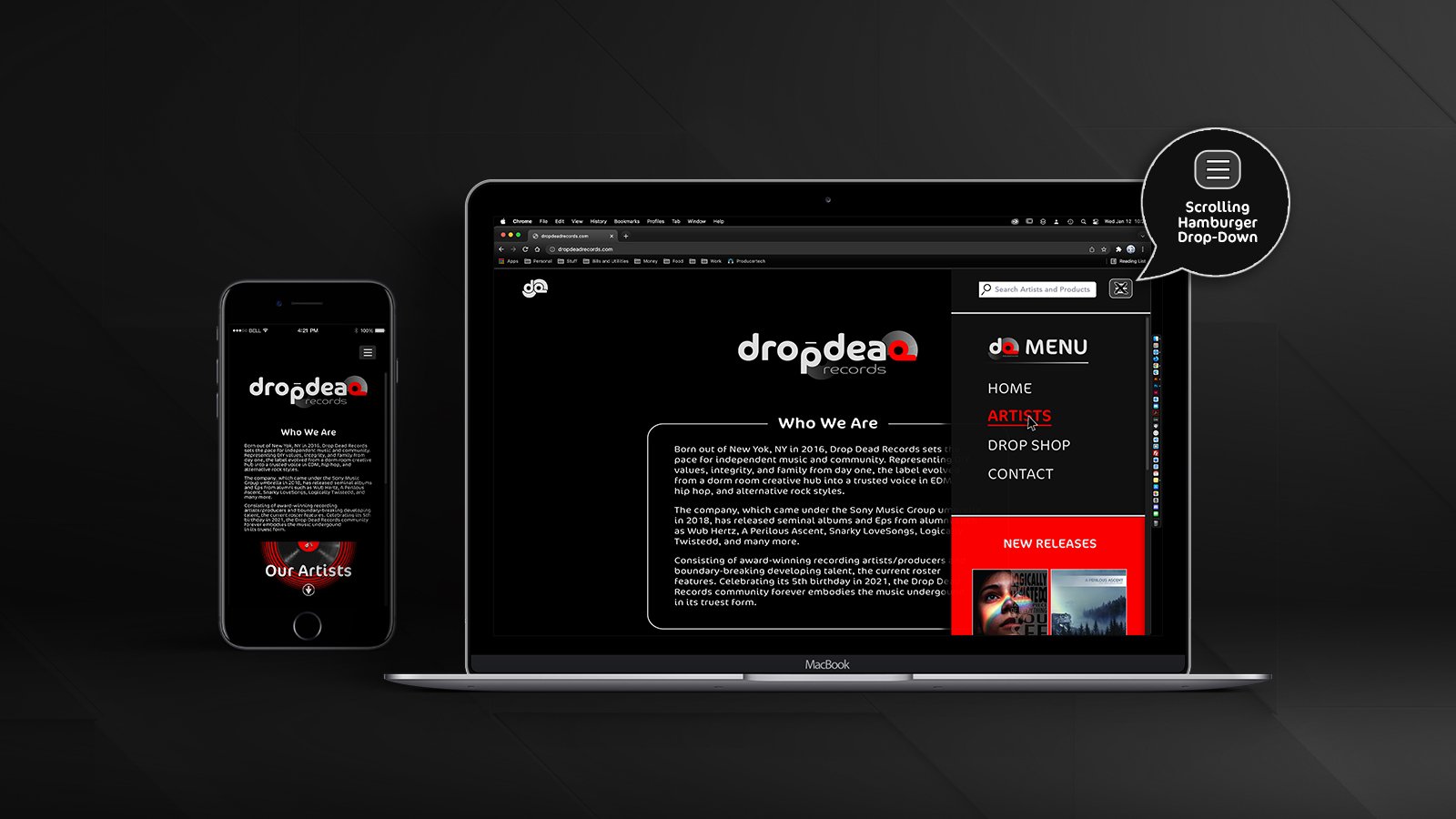 dropdeadreacordswebsitedesign